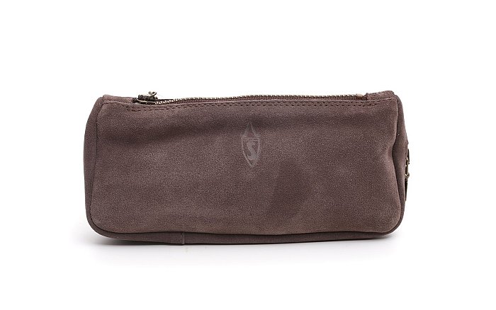 Savinelli - Astuccio Pipa e Tabacco in Pelle Scamosciata GRAFITE