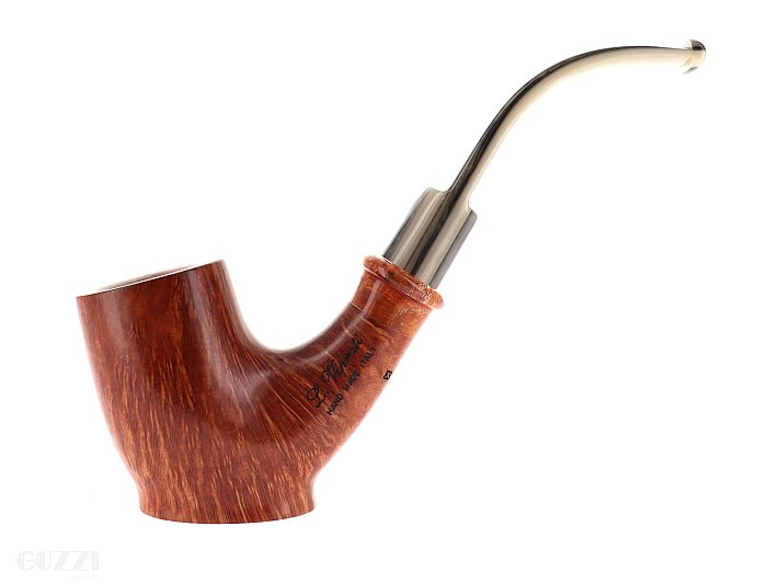 Pipa Luigi Viprati ** 2 QUADRIFOGLI liscia chiara shape stand up cherrywood poker