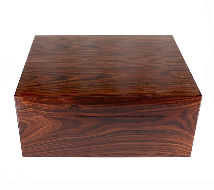 Gentili - Humidor Scatola Umidificata Zebrano per 50 Sigari o 100 Toscani