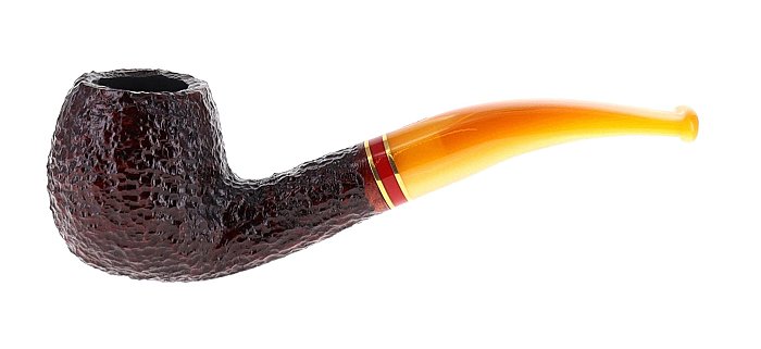 Pipa SAVINELLI St. Nicholas 2024 626 rusticata shape half bent apple - FIltro 6mm - Edizione Limitata