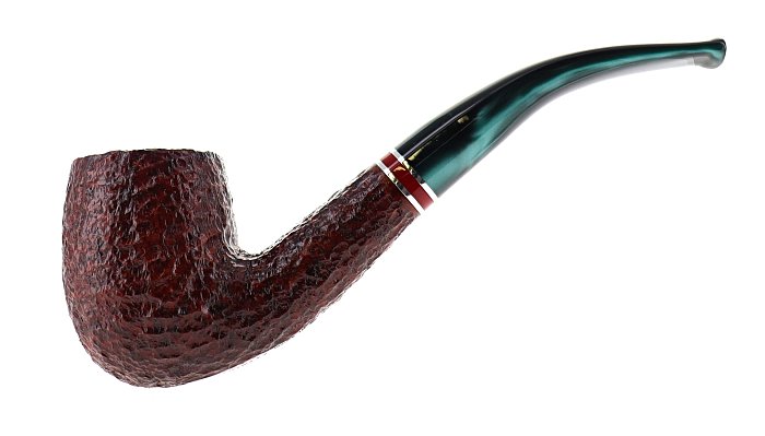 Pipa SAVINELLI ST. NICHOLAS 2026 606 rusticata shape bent billiard - FIltro 6mm - Edizione Limitata