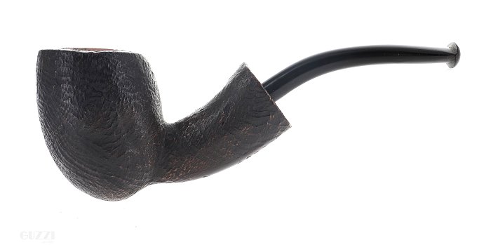 Pipa BACIGALUPI 1 ANCORA sabbiata marrone shape army half bent pickaxe