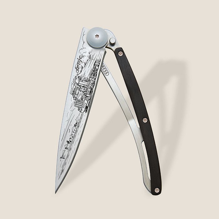 Deejo - Coltello 37G American Truck - Legno di Ebano