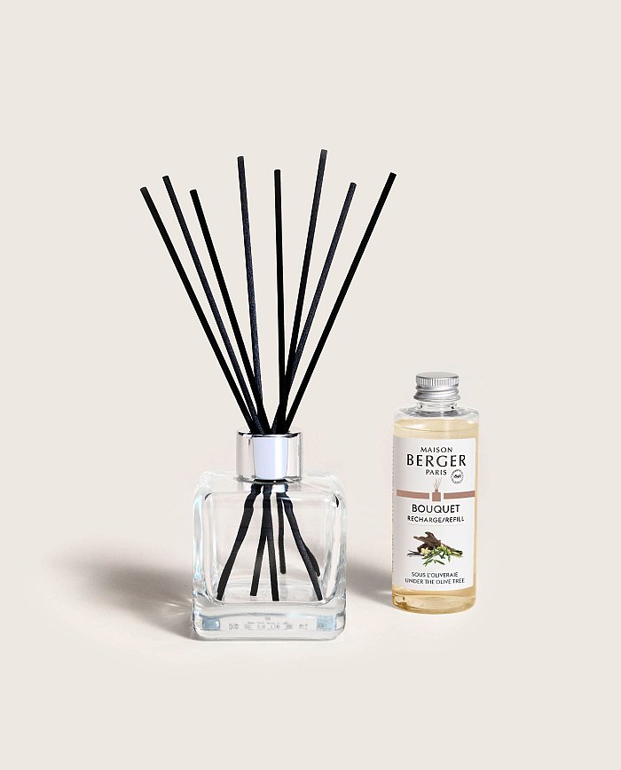 Maison Berger - Bouquet Cube con bastoncini - Sous l'Oliveraie 100ml