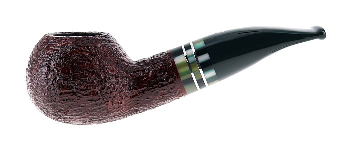 Pipa Savinelli Foresta 320, rusticata bordeaux shape author semicurva 6mm