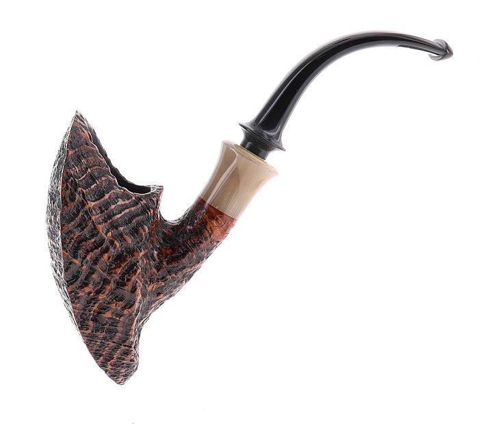 Pipa C-pipe GRUPPO 7 sabbiata shape freehand pickaxe