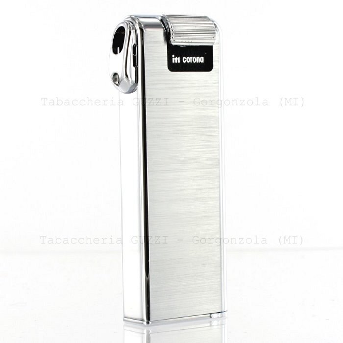 Corona Japan - PIPE Accendino Pipa Cromato Satinato con Pigino