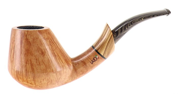 Pipa LEO Alessia liscia chiara shape freehand bent brandy