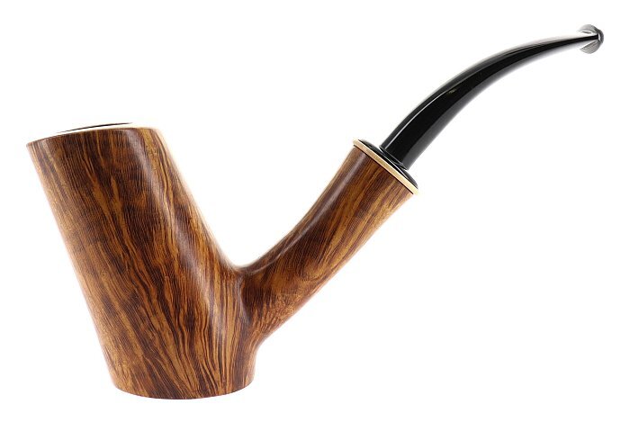 Pipa DUCA CONTE liscia marrone shape stand up cherrywood poker
