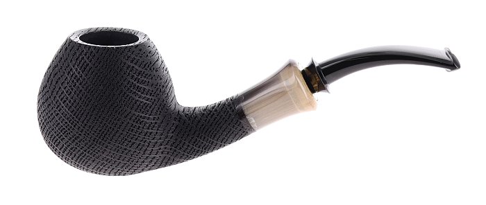 Pipa Mimmo Provenzano GRADO C Morta Bog Oak shape half bent apple