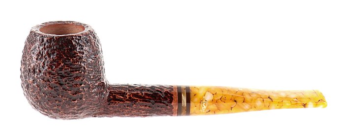 Pipa Savinelli Miele 207 rusticata brownblast shape apple filtro 9mm