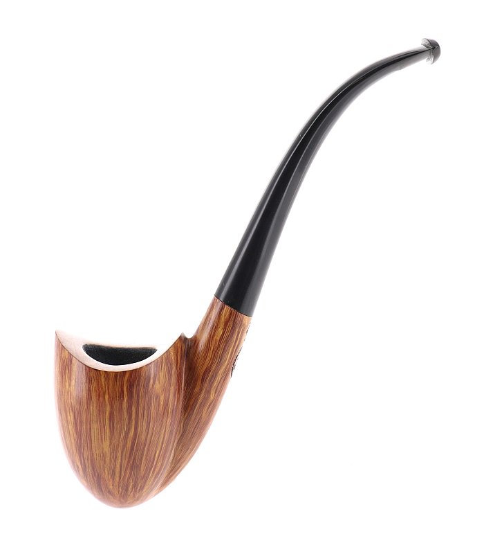Pipa REGINA SCARLATTA 4 CORONE liscia chiara shape bent freehand