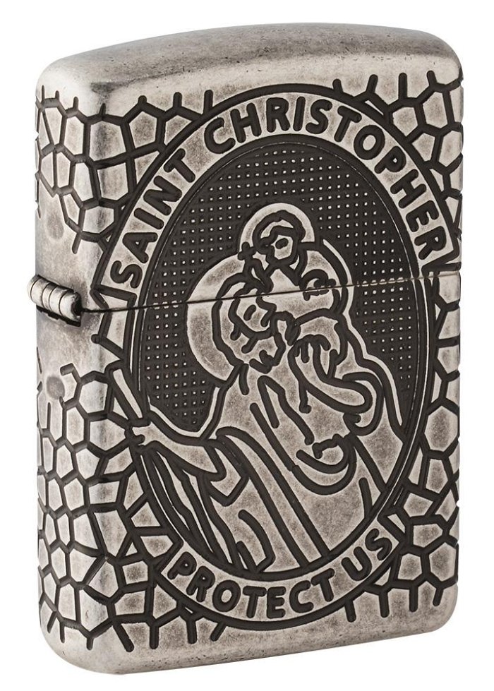 ZIPPO - Armor® St. Christopher Metal Design