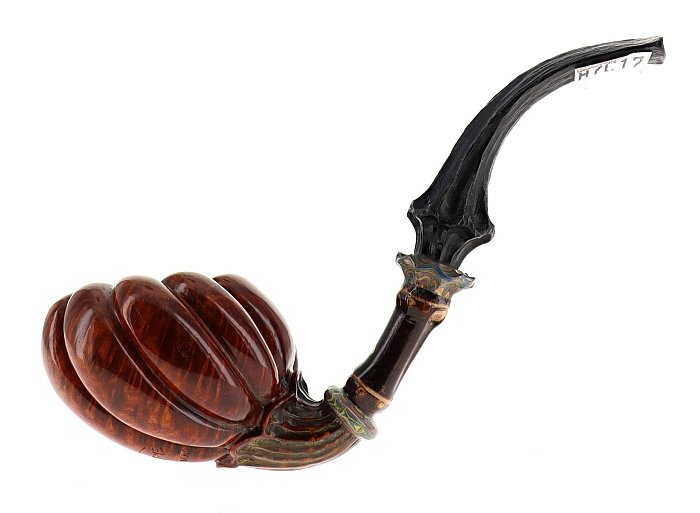 Pipa C-pipe GRUPPO 6 BAMBOO liscia marrone shape petite freehand