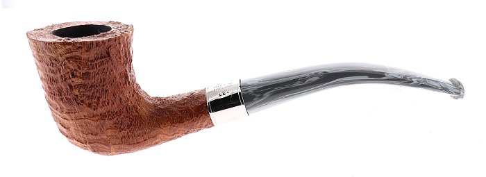 Pipa ASHTON OLDCHURCH XXX sabbiata chiara shape half bent dublin vera in argento
