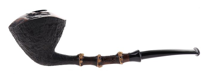 Pipa DUCA BARONE BAMBOO  sabbiata scura shape freehand pencil dublin