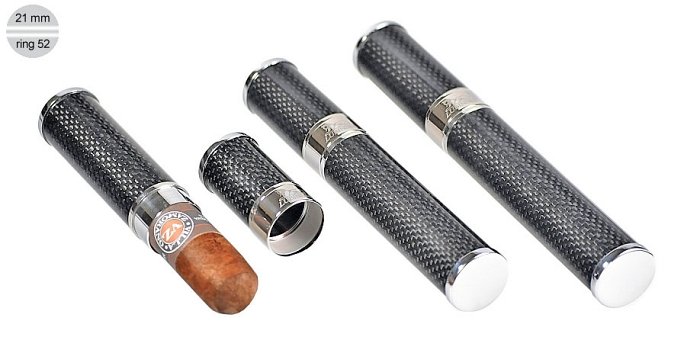 Lubinski - Portasigari 1 Robusto in Fibra Carbonio