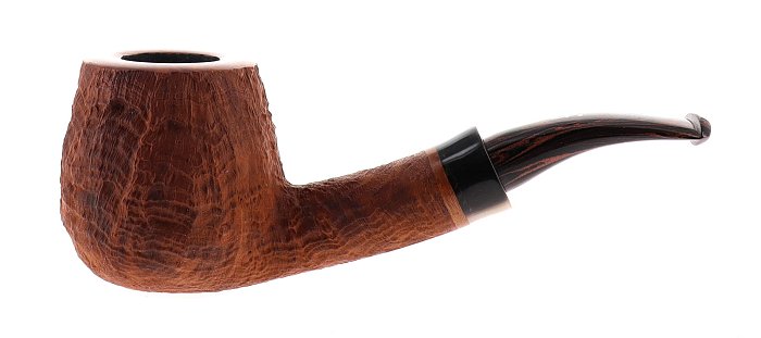 Pipa FASSI sabbiata marrone shape brandy semicurva