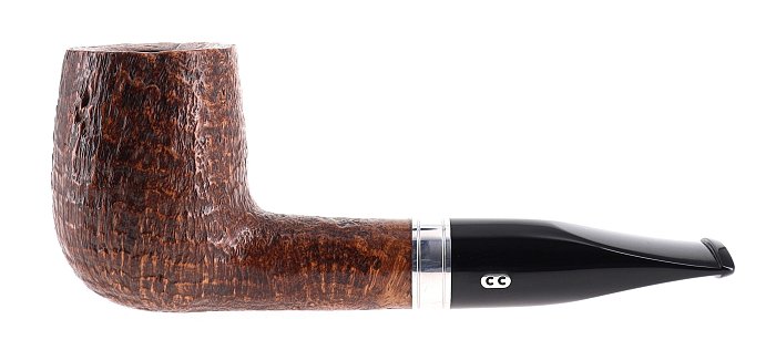 Pipa Chacom MAIGRET sabbiata marrone shape maigret chubby billiard 9mm vera in argento