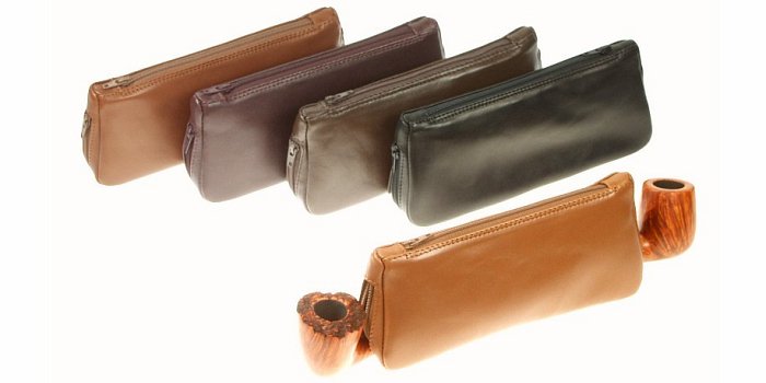 Lubinski - Borsa Vitello Avana 2 Pipe e Tabacco