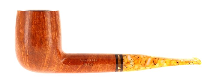 Pipa Savinelli Miele 111 KS chiara liscia shape billiard filtro 6mm