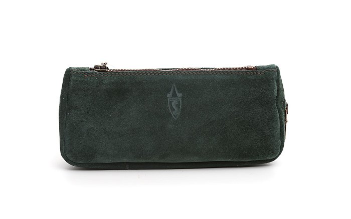 Savinelli - Astuccio Pipa e Tabacco in Pelle Scamosciata VERDE