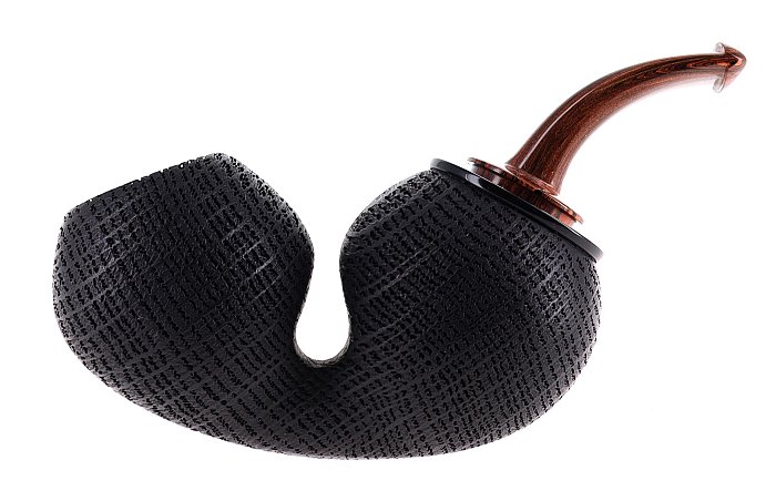 Pipa Mimmo Provenzano COLLECTION BEE REVERSE CALABASH Morta bog oak