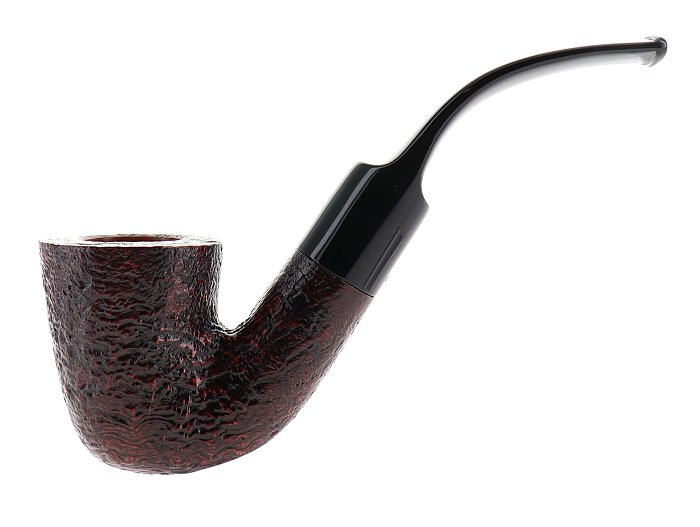 Pipa Savinelli Punto Oro GOLD 621 sabbiata marrone shape bent dublin