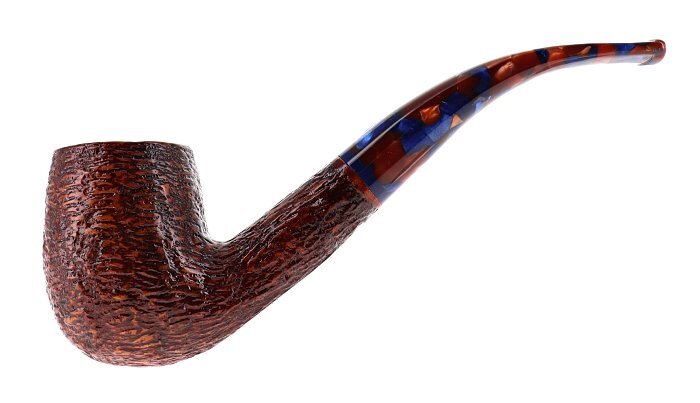 Pipa Savinelli Fantasia 606 KS Rusticata marrone shape bent