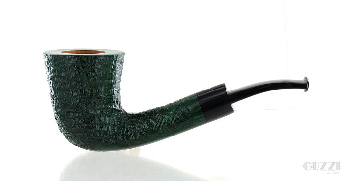 Pipa Caminetto 06.36 sabbiata verde shape half bent dublin