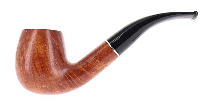 Pipa Savinelli Tre 601 liscia marrone shape bent billiard MANCA PIPA [CLONE]