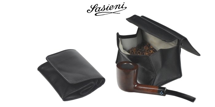 Lubinski - Linea "Magnet" PortaTabacco Avvolgibile Small - Nero
