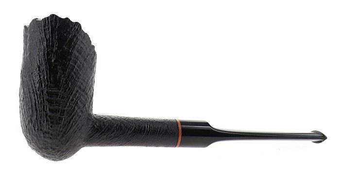 Pipa Castoldi sabbiata nera shape freehand barktop