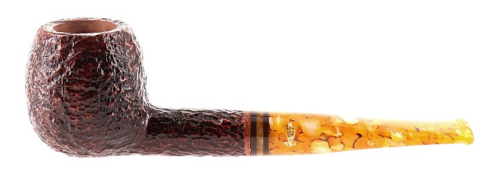 Pipa Savinelli Miele 207 rusticata brownblast shape apple filtro 6mm