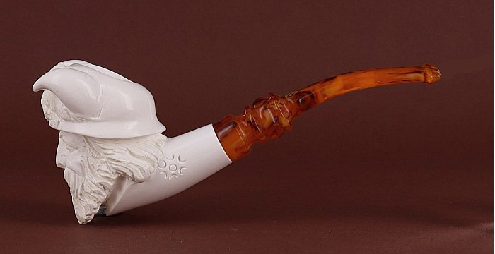 Pipa in Schiuma di mare Altinay liscia shape freehand vichingo