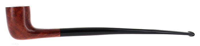 Pipa Savinelli Churchwarden 404, liscia naturale, shape Zulu semicurva, filtro 3mm