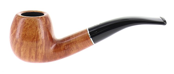 Pipa Savinelli Tre 626 liscio marrone shape half bent apple