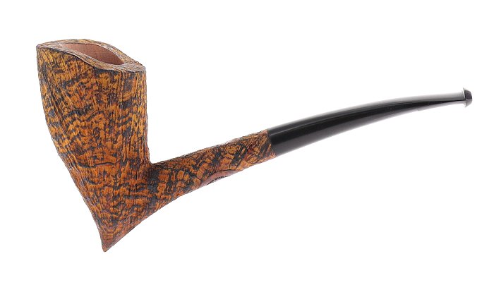 Pipa REGINA SCARLATTA SABBIATA gold/black contrast shape freehand chimney pickaxe
