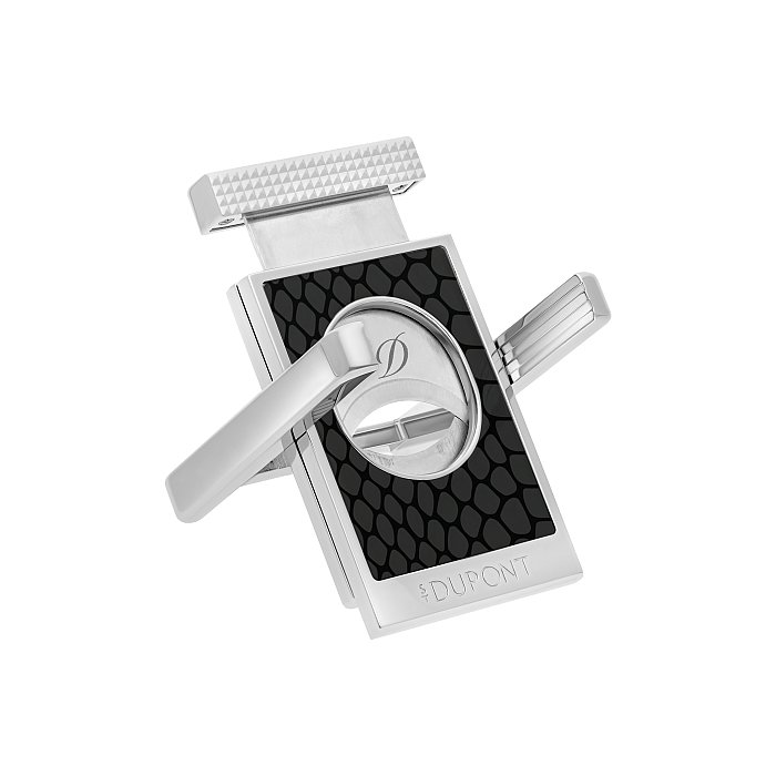 ST Dupont - Tagliasigari Cutter con appoggia sigaro - Snake - Special Edition - Nero/Cromato