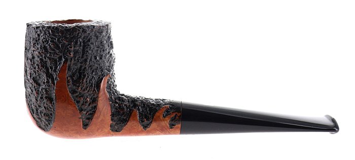 Pipa Castello 100° ANNIVERSARIO TABACCHERIA GUZZI Fiamme rusticata shape stand up billiard Edizone Limitata Numerata N° 9/29