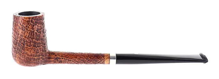 Pipe Ser Jacopo dalla Gemma S2 A sabbiata marrone shape stand up pencil billiard vera in argento