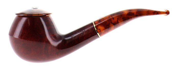 Pipa Savinelli Tortuga 673 KS liscia shape bent rhodesian - FIltro 6mm
