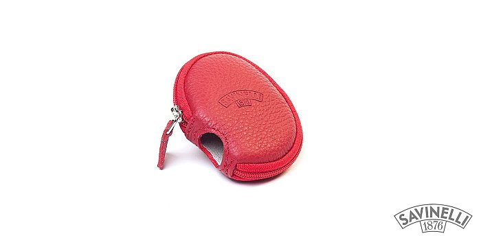 Savinelli - Astuccio per Fornello Pipa in Pelle Bordeaux