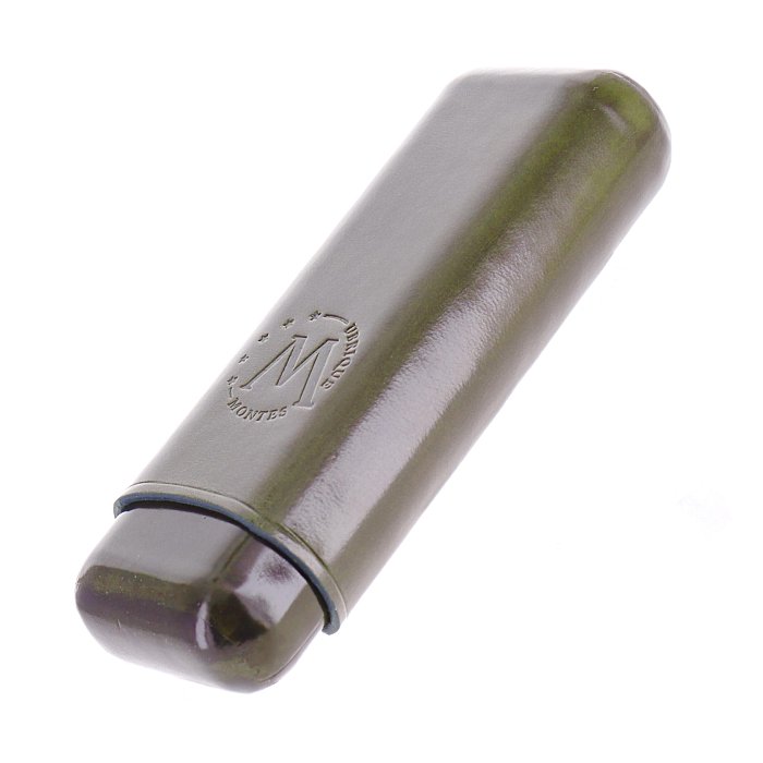 Lubinski - Porta Sigari Montes liscio in Cuoio  - 2 Robusto - Verde