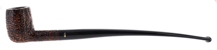 Pipa Savinelli Churchwarden 104, Rusticata  Brownblast, shape Billiard dritta, filtro 3mm