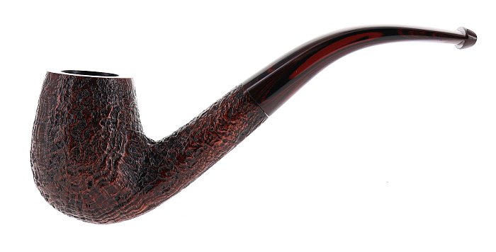 Pipa Dunhill CUMBERLAND 5102 sabbiata marrone shape bent billiard
