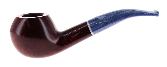 Pipa Savinelli - OCEANO 673 KS liscia bordeaux shape rhodesian 9mm