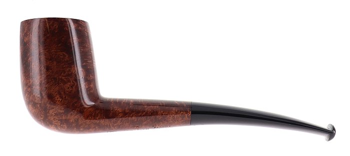 Pipa Castello COLLECTION OCCHIO DI PERNICE KK liscia marrone shape canadese semicurva