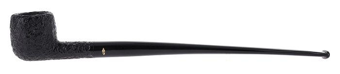 Pipa Savinelli Churchwarden 901, Rusticata nera, shape Ovalina, filtro 3mm