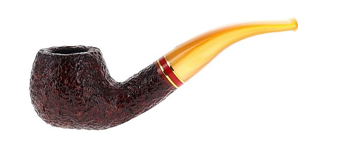 Pipa SAVINELLI St. Nicholas 2024 646 KS rusticata shape bent rhodesian - FIltro 6mm - Edizione Limitata